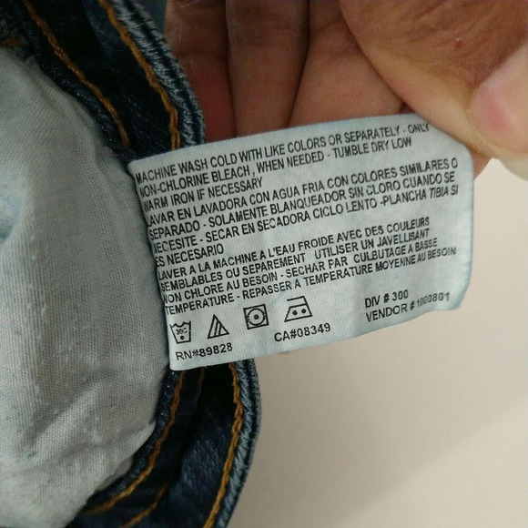 Gloria Vanderbilt Denim Jeans Straight Women Size 8 Average Flap Pockets FLAW - Picture 8 of 8